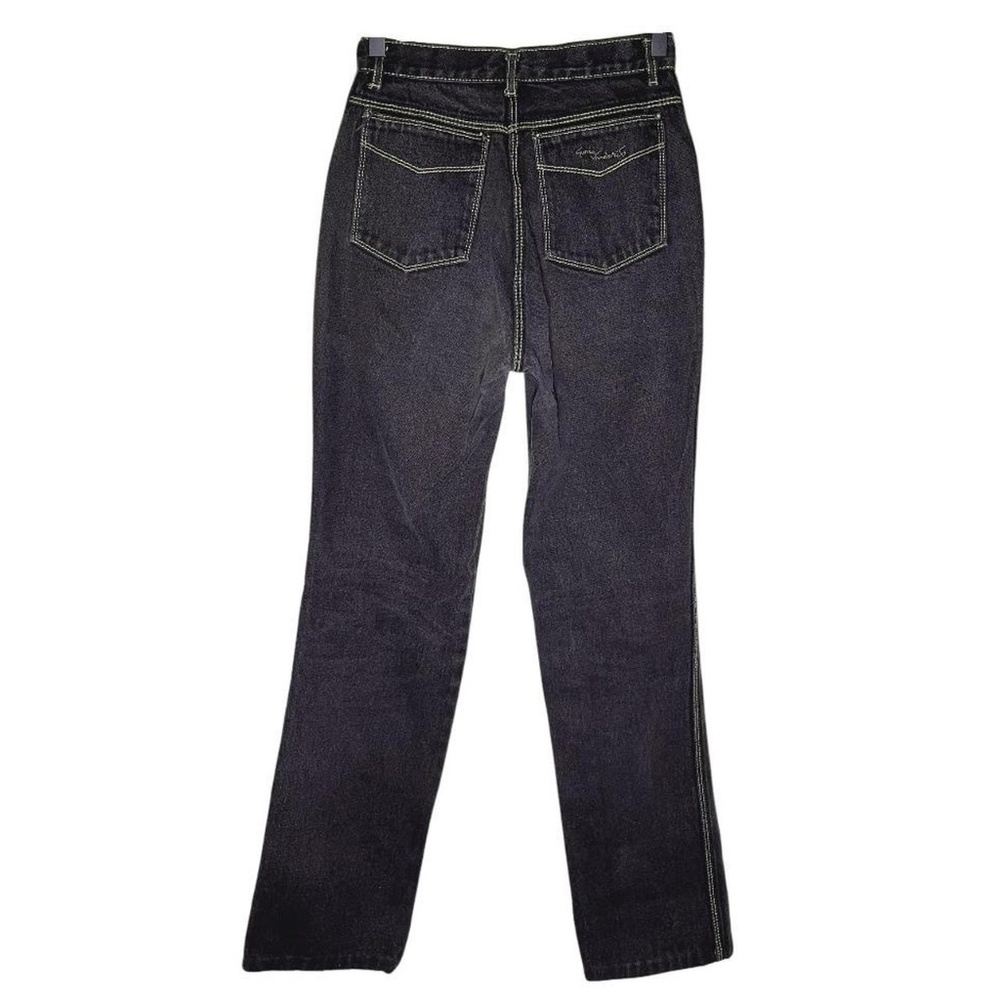 vintage faded black high rise jeans